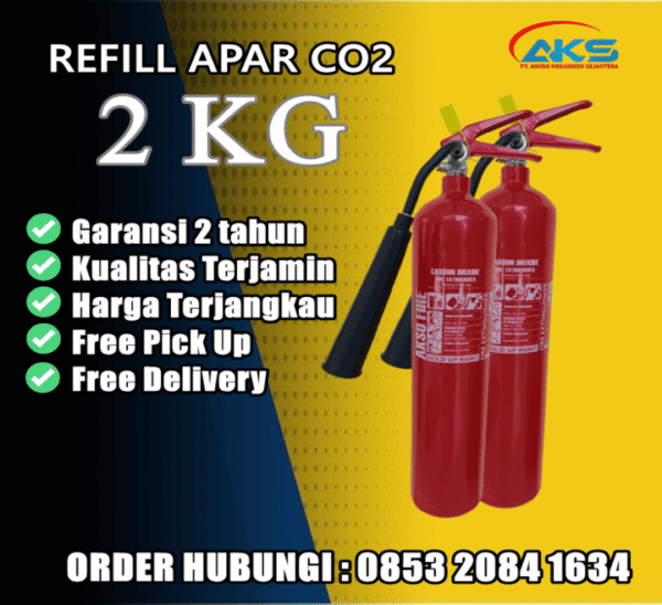 Harga Isi Ulang / Refill APAR CO2 (Carbon Dioxide) 2 Kg