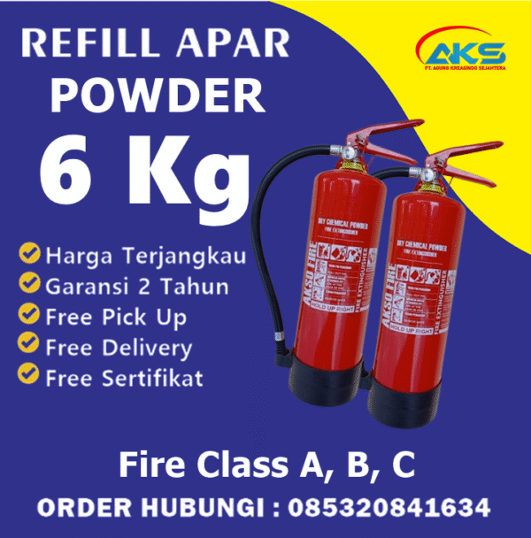 Jual Refill APAR Powder uk. 6 kg